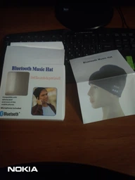 Шапка с наушниками с Bluetooth 3.0 гарнитурой Music Hat Серая
