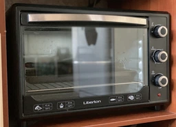 Электрическая печь Liberton LEO-350 выпечка гриль 35 л 1800W 3 режима нагрева таймер духовка Красная фото от покупателей 1
