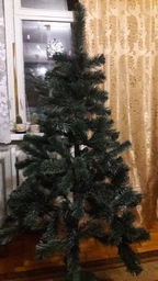 Елка Сказка Зеленая с белыми кончиками 1,3 м (в коробке) Ёлка от Белки фото от покупателей 3
