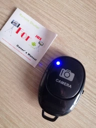 Bluetooth пульт для селфи для телефону Android і IOS Bluetooth Remote Чорний фото від покупців 4