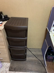 Пластиковий комод "R-plastic" (34 * 40 * 86см), коричневий фото від покупців 18