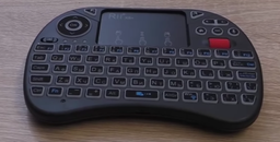 Бездротова клавіатура міні Riitek Rii mini X8+ NEW з мікрофоном тачпад російсько-англійська розкладка з підсвічуванням 8 кольорів (0556BS)