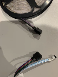 Яркая цветная влагостойкая клейкая лента RGB 3528 полный комплект светодиодная 300 LED