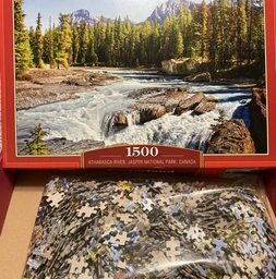 Пазлы Castorland Горная река, Athabasca river, Jasper National Park, Canada 1500 эл (С-150762)