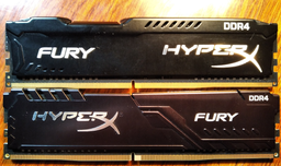 Оперативная память HyperX DDR4-2400 4096MB PC4-19200 Fury Black (HX424C15FB3/4)