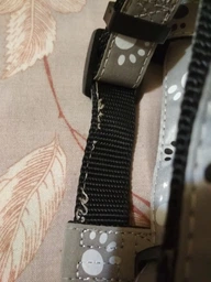 Шлея Trixie 12232 Silver Reflect с лапами S-M 49-65 см / 20 мм светоотражающая Серая (4011905122328) фото от покупателей 14