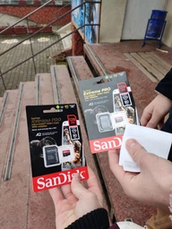 Карта памяти для смартфонов SanDisk 64GB SDXC C10 UHS-I U3 R170/W90MB/s Extreme Pro с адаптером фото от покупателей 12