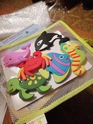 Набор для купания Kinderenok Фигурки Fixi Морские животные на присосках (170717) фото от покупателей 4