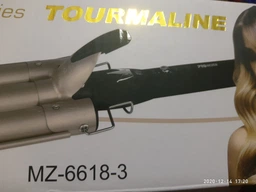 Плойка Promozer MZ-6618 потрійна для волосся 65 Вт + обертовий шнур і регулювання температури Золотиста (11285) фото від покупців 2
