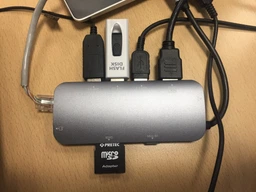 USB-хаб Dynamode USB3.1 Type-C to HDMI + 3xUSB3.0 + Gigabit LAN + USB Type-C Charging + SD/MicroSD до 4K HD 3840x2160 (Dock-USB-TypeC-HDMI-USB3.0-RJ45) фото від покупців 7