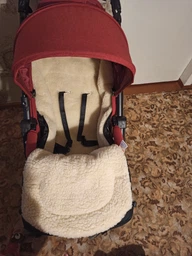 Зимний конверт-чехол на овчине в коляску,на санки For Kids Maxi (Красный) фото от покупателей 13