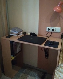 Стол письменный Компанит Юниор-2, белый (нимфея альба) фото от покупателей 9