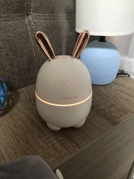 Увлажнитель воздуха зайчик Rabbit 2в1 на 300 мл детский мини персональный LED ароматизатор c подсветкой белый фото от покупателей 15
