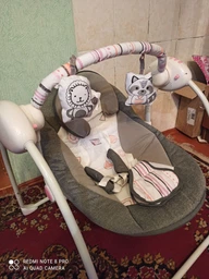 Дитяче крісло-гойдалка Lionelo RUBEN PINK BABY фото від покупців 1