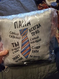 Подушка Спиногрыз Правила тата 25*25 см СПИ-П016 белый