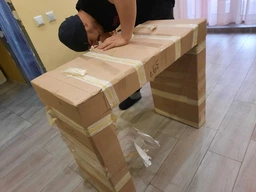 Стіл консоль трансформер розкладний Vi-Tall Білий опора ДСП 1600 мм х 1000 мм фото від покупців 2