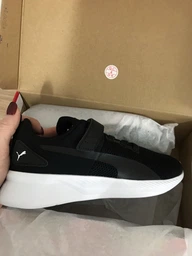 Детские кроссовки для мальчика Puma Flyer Runner V K 19292901 34 Black-White (4060981166948)
