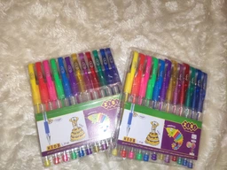 Набір гелевих ручок 12 шт ZiBi Neon-Glitter 12 кольорів (ZB.2204-99) фото від покупців 5