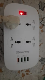 Сетевой фильтр-удлинитель ColorWay 4 розетки/4 USB White (CW-CHU44QW) фото от покупателей 1