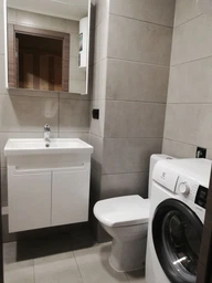 Тумба подвесная AQUA RODOS Омега с умывальником CeraStyle Frame 80 см фото от покупателей 7