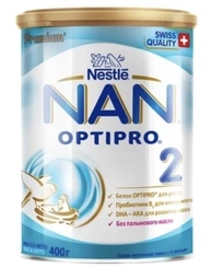Детская смесь молочная сухая Nestle NAN 2 Optipro с олигосахаридом 2'FL для детей от 6 месяцев 400 г (7613032477493) фото от покупателей 2
