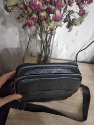 Сумка планшет через плечо мужская из натуральной кожи Laras K105206 Black (ROZ6300004269) фото от покупателей 5