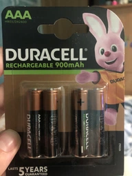 Акумулятор Duracell HR03 AAA 900mAh BL/4 (5005015)