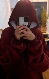 Плед Толстовка с Капюшоном и Рукавами Huggle Hoodie 3-в-1 (Бордовый) Двухсторонний Теплый Худи Халат Домашний