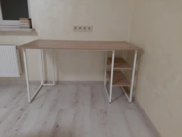 Компьютерный стол Ferrum-decor Кевин 75x120x70 белый ДСП Дуб Сан-Марино 16мм фото от покупателей 3