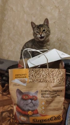SuperCat Комкуючий наповнювач деревний 2,1 кг - без аромату фото от покупателей 5
