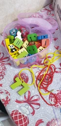 Деревянная игра-шнуровка MD 0344 Бусы фото от покупателей 4