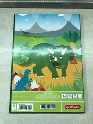 Альбом для малювання Herlitz Dino Динозавр А4 75 аркушів (471409D)