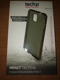Противоударный чехол силиконовый прозрачный Tech21 Imact Tactical для Samsung Galaxy Note 3 Grey Brown