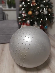Мяч для фитнеса (фитбол) полумассажный PowerPlay 4003 Ø65 cm Gymball Зеленый + насос (PP_4003_65_Green) фото от покупателей 17