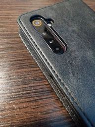 Чехол-книжка Deexe Retro Style для Realme 6 Pro - Black
