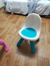 Стілець зі спинкою Kid 33х33х50сm блакитно-сірий фото від покупців 12