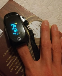Пульсоксиметр IMDK Medical A2 (C101A2) пульсометр на палець Апарат для вимірювання кисню в крові Вимірювач кисню Точний Black