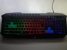 Игровая клавиатура Genius Scorpion K220, мембранная, подсветка, Black