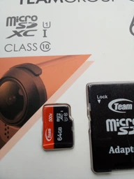 Карта памяти MicroSDXC 64GB UHS-I Team + SD-adapter (TUSDX64GUHS03) фото от покупателей 3