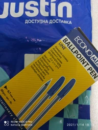 Ручка кулькова чорна масляна Line 0,7 мм Economix Е10196-01 Economix (Е 10196-01) фото від покупців 4