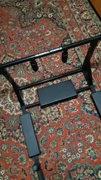 Настенный турник с брусьями PowerPullUp 4в1 c упором для пресса черный фото от покупателей 9