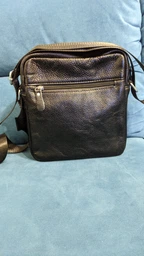 Мужская сумка кожаная Laras k109980-1 Black (ROZ6300004318) фото от покупателей 8