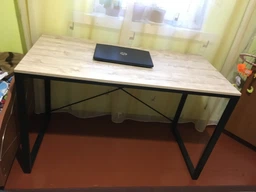 Письменный стол Ferrum-decor Серии Конект 75x120x600 черный ДСП Дуб Сонома 16мм (XK00166) фото от покупателей 10