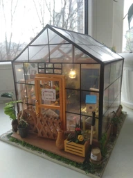 Кукольный домик Ruotai DIY, цветочный домик Кайси, модель ручной работы, головоломка из строительных блоков, детская игрушка, подарок на день рождения для девочек фото от покупателей 2