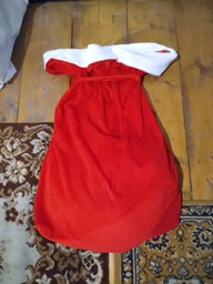 Мішок Діда Мороза для подарунків Seta Decor 19-1016RD Червоний з білим (2000048625010) фото від покупців 1