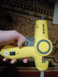 Пистолет клеевой MASTERTOOL Ø 11,2 мм 200 Вт/220 В/50 Гц 10 г/мин "Капля-Стоп" 2 t-режима LED-индикатор 42-0515 фото от покупателей 2