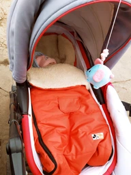 Зимовий конверт-чохол на овчині в коляску,на санки For Kids Mini (Коричневий) фото від покупців 17