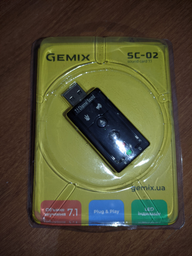 Адаптер Gemix SC-02 sound card 7.1 (SC-02) фото от покупателей 14