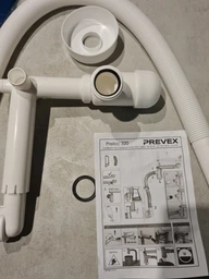 Сифон для раковины PREVEX Preloc c накидной гайкой 5/4" со сливной гофрой 32х885 мм (PR3-N4NF3-004) фото от покупателей 1