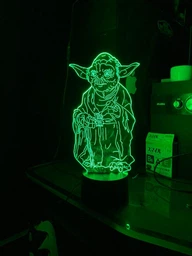 Дитячий нічник - світильник "Йода" 3DTOYSLAMP